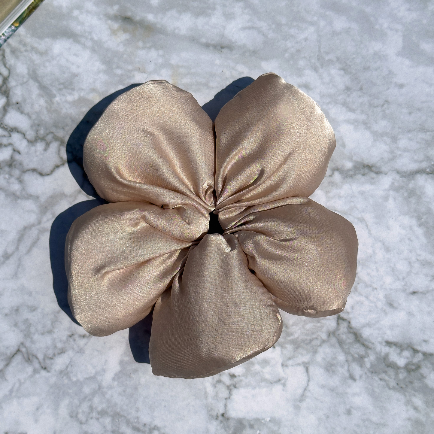 Puffy Flower Scrunchie