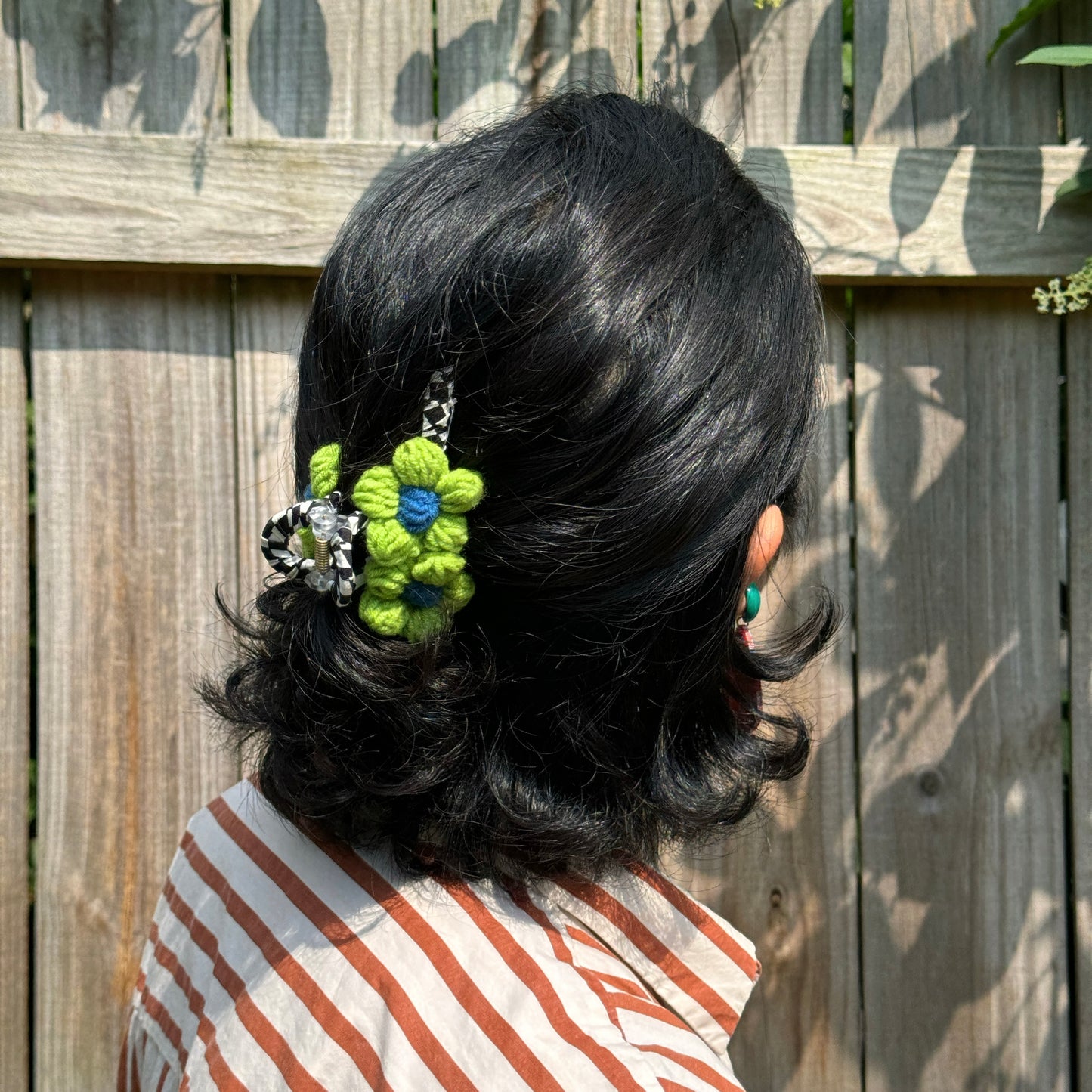 Funky Land Crochet Claw Clip