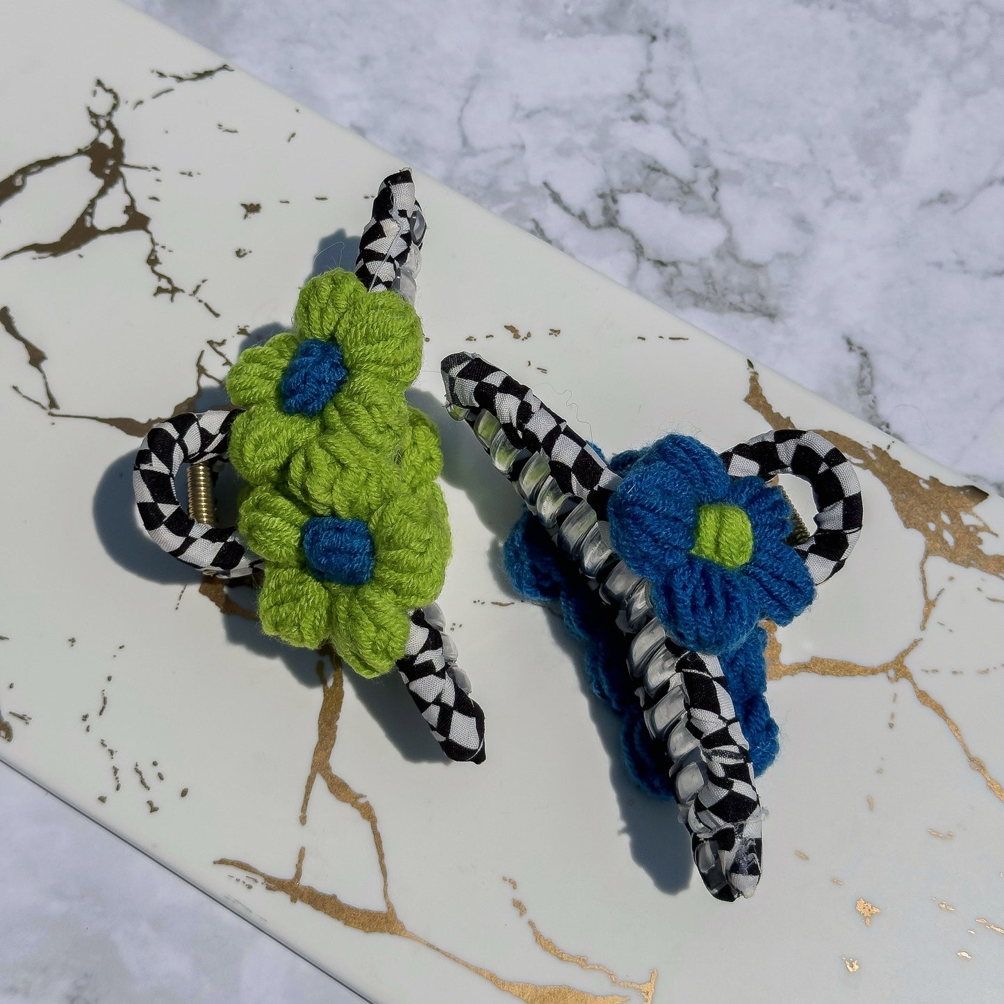 Funky Land Crochet Claw Clip